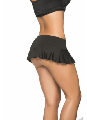 Jupette froncée  - MAL5032BLK